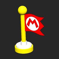 Checkpoint Flag Mario | 3D
