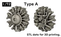 R-1820 Engine Type-A 1-72model STL | 3D