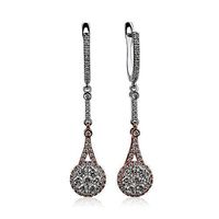 Dangling diamond earring | 3D