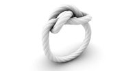 Figure-eight knot ring | 3D