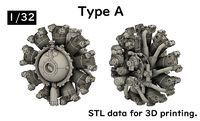 R-1820 Engine Type-A 1-32model STL | 3D
