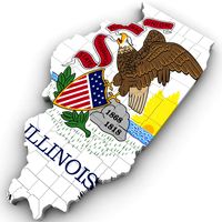 Illinois Political Map3d model