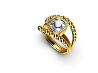 Cushion Diamond Ring | 3D