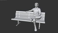 Mc D Ronald Mc Donald FREE bench model | 3D