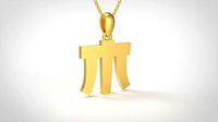 Model 667 M Saiko Initial Japon Letter | 3D