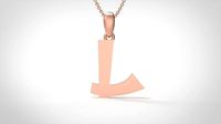 Model 666 L Saiko Initial Japon Letter | 3D