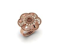 Fancy Floret Jali Ring | 3D