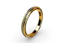 Milgrain duotone ring | 3D