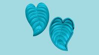 Boa Curved Leaf - Molding Arrangement EVA Foam Craft | 3D