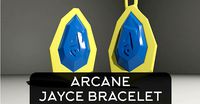 3D Printable League Of Legends Arcane Jayce Bracelet Icon  | 3D