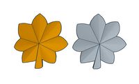 US Army and Air Force Major and Lieutenant Colonel Rank Insignia | 3D