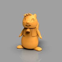 Bannertail The Story of Gray Squirrel scoiattolo banner | 3D