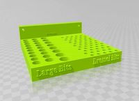 Large Drill bits and Dremel Bits shelf | 3D
