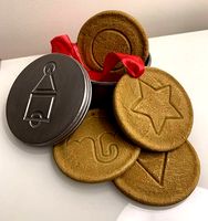 Squid Game cookies Xmas Decs and Coasters with tin and lid | 3D