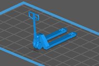 Hand pallet truck Scale Model 1 43 | 3D