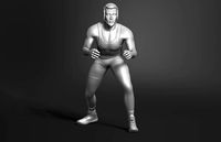Wrestler male statue 3d print | 3D