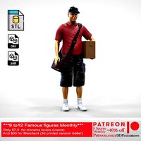 N1 Postman with Box | 3D