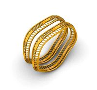 Gold Bangle | 3D