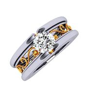 Gold filigree Ring 3d model printable jewely cam | 3D