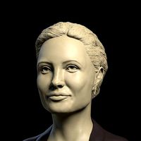 Angelina Jolie bust stl obj fbx ztl 3D print ready model | 3D