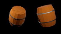 wooden barrel | 3D