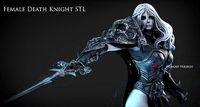 Female Death Knight World Of Warcraft Commercial Package | 3D