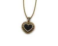 Heart shape gold locket 151 | 3D