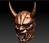 Hannya oni samurai mask | 3D