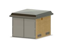 Model Railway - Electricity Substation Building | 3D
