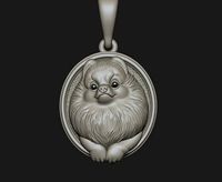 Pomeranian pendant | 3D