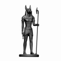 Anubis Ancient Egyptian Statue | 3D