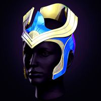 AJAK HELMET - SALMA HAYEK - ETERNALS MARVEL- SCALE FOR COSPLAY | 3D