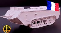 Saint-Chamond WW1 tank | 3D