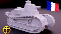 Renault Ft WW1 Tank | 3D
