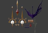Signora  from Genshin cosplay jewerly  | 3D