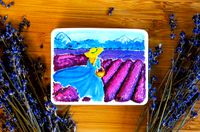 A girl on a lavender field SOAP master | 3D