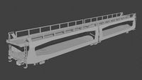 H0 1-87 scale Laeks TA 370 car carrying wagon | 3D