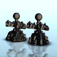 Double-missile launcher turret - Warhammer 40 000 40k Star Wars | 3D