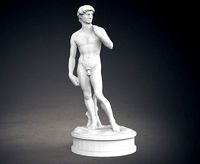Low Poly David Statue | 3D