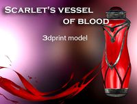 Scarlet vessel of blood | 3D