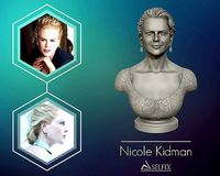 Nicole Kidman Bust Sculpture | 3D