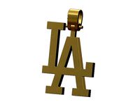 LA pendant with bail | 3D