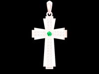 diamond cross pendant 2882 | 3D