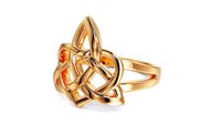 Celtic patern gold ring | 3D
