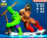 Hulk vs Juggernaut for 3D Printing STL | 3D