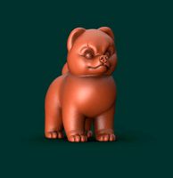 Pomeranian Spitz dog | 3D
