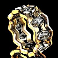 Camelia ring | 3D