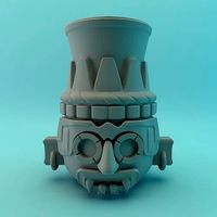 Maceta Tlaloc Dios de la lluvia | 3D