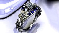Solitaire Engagement Ring | 3D