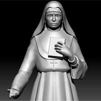 statue nun | 3D